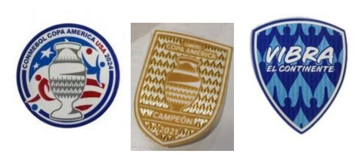 Copa America USA 2024 & Copa America Campeon 2021 & Vibra El Continente Badges