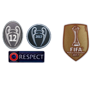 2017 UCL Champions&Honor 12 Cups&Respect&2017 Club World Cup Badges